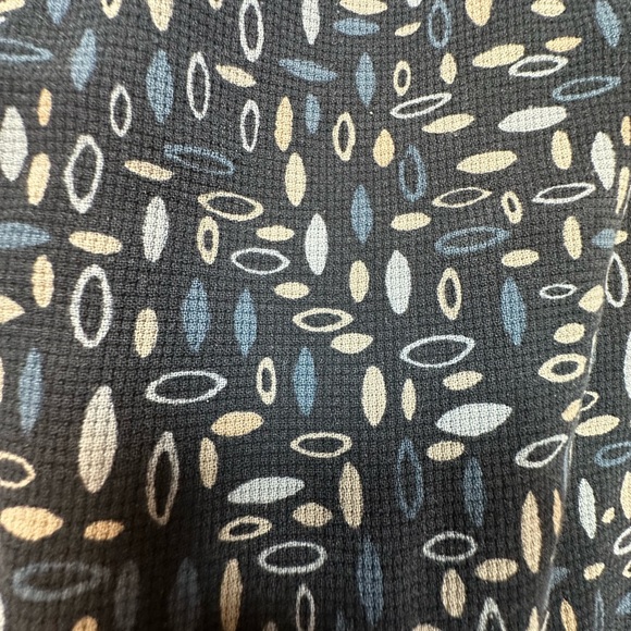 H&H Men Black %100 Silk SurfBoard Patterned Button Up Shirt - Picture 8 of 9